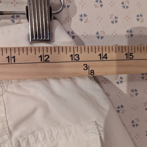 🤍 NWT Vintage Ralph Lauren Sport Women's White Cuffed Belted Shorts - Picture 7 of 13